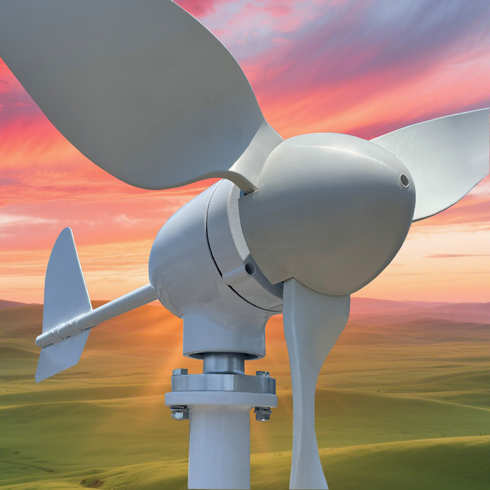 Horizontal Wind Turbine 10Kw - ระบบผลิตไฟฟ้าแบบออฟกริด พลังงานทดแทน กังหันลมแนวนอน 8000 วัตต์ 10