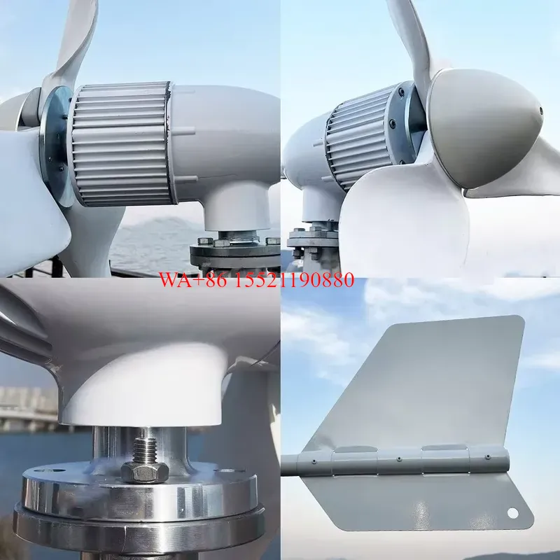 Wind Turbine Generator Kit 2000W - ชุดเครื่องกำเนิดไฟฟ้ากังหันลมแนวนอน WMWMNU 2000W ระบบพลังงานลม 24V 48V