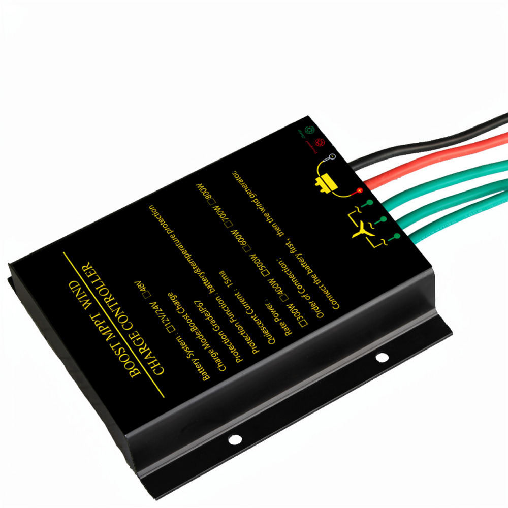 Wind Turbine Charge Controller Mppt 12V 24V - ตัวควบคุมการชาร์จแบบอัตโนมัติสำหรับเครื่องกำเนิดไฟฟ้าพลังงานลม รุ่น Smart MPPT รองรับแรงดันไฟฟ้า 12V,