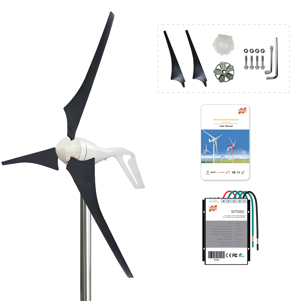 Wind Turbine 400W 12V - 3 หรือ 5 ใบมีด 400W 12V