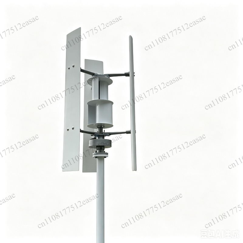 Wind Turbine 48V 5Kw Off Grid - กังหันลมแนวตั้งกำลังสูงเสียงเบา, เครื่องกำเนิดไฟฟ้ากระแสสลับ 3 เฟส 5 กิโลวัตต์