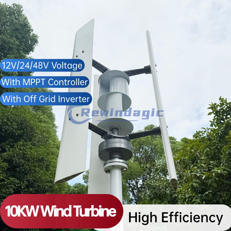 Wind Turbine 5000W 48V - กังหันลมผลิตไฟฟ้า 5KW 8KW 10KW เครื่องกำเนิดไฟฟ้าพลังงานลม 5000W