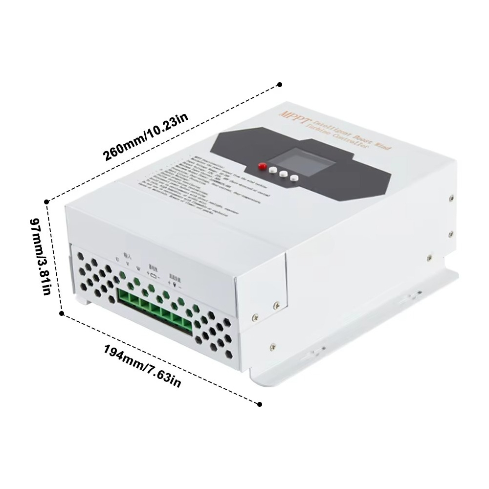 Wind Solar Hybrid Controller 48V - ตัวควบคุมการชาร์จแผงโซลาร์เซลล์แบบไฮบริดบูสต์ ARM 6000W 12V 24V 48V