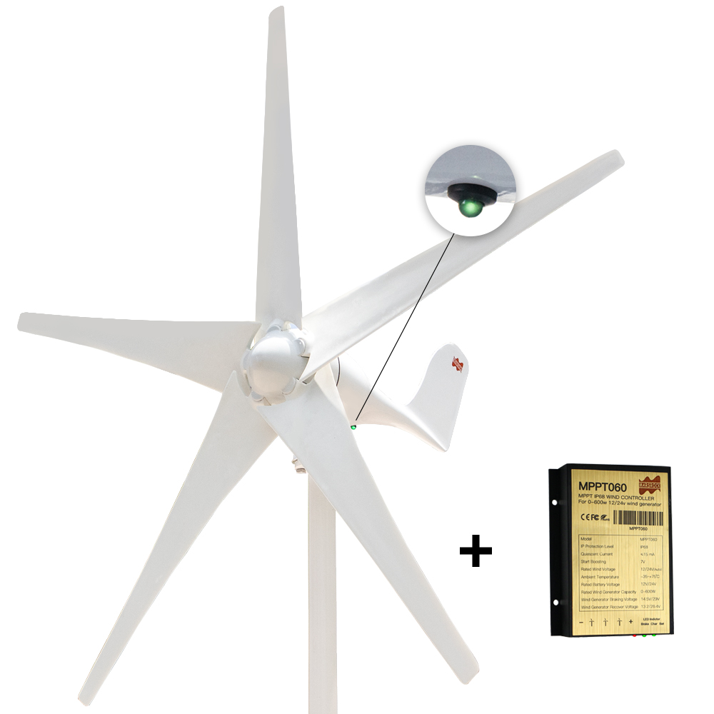 12V 24V 400W เครื่องกำเนิดไฟฟ้ - Wind Turbine 400W 12V บทวิจารณ์และราคา