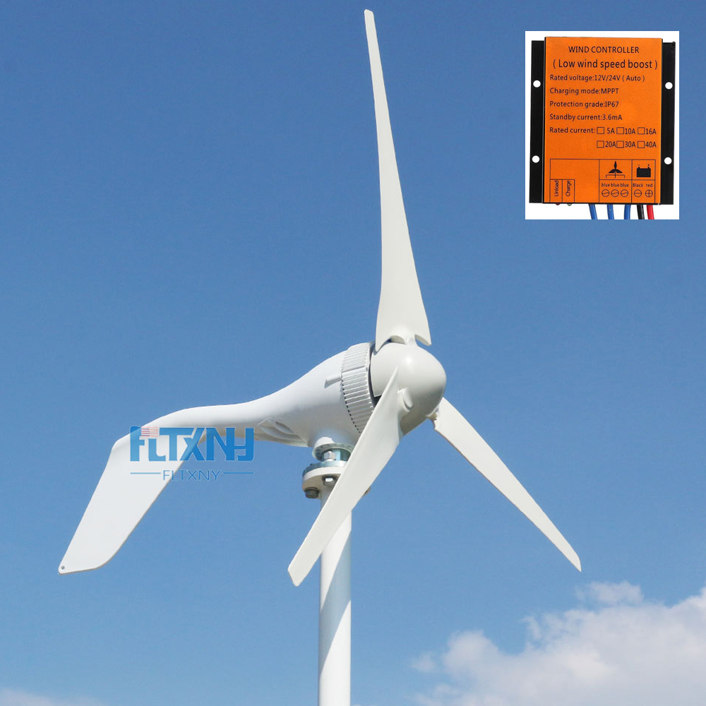 เครื่องกำเนิดไฟฟ้าจากกังหันลม  - Wind Turbine 400W 12V บทวิจารณ์และราคา