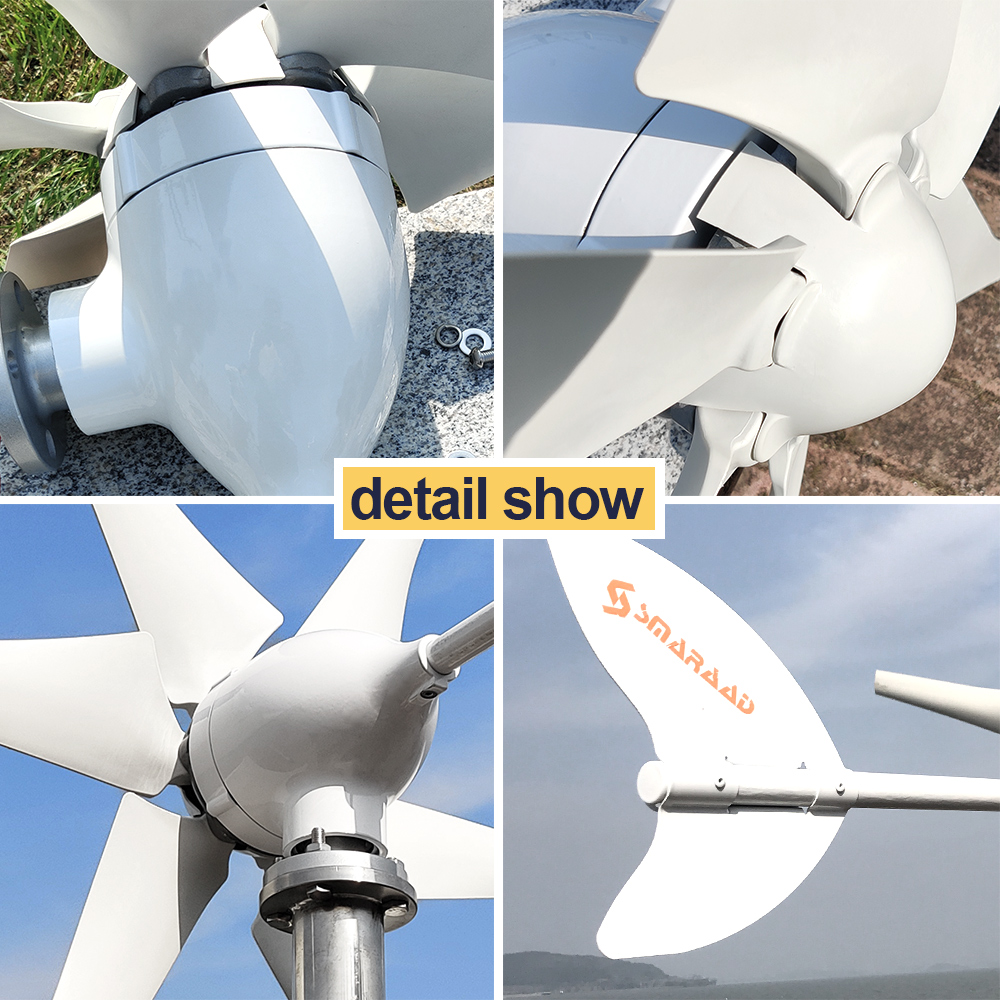 กังหันลมแนวนอน 1000W 1KW 12V 2 - Wind Turbine 1000W 24V บทวิจารณ์และราคา