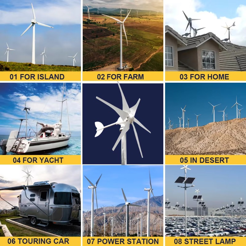 กังหันลมแนวนอนขนาด 1 กิโลวัตต์ - Horizontal Wind Turbine 10Kw บทวิจารณ์และราคา