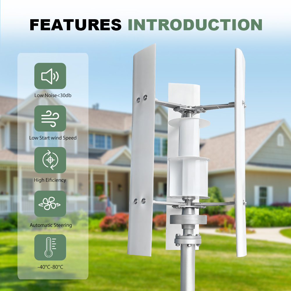 กังหันลมแกนตั้ง 3000w 48V เครื - Vertical Axis Wind Turbine 3000W บทวิจารณ์และราคา