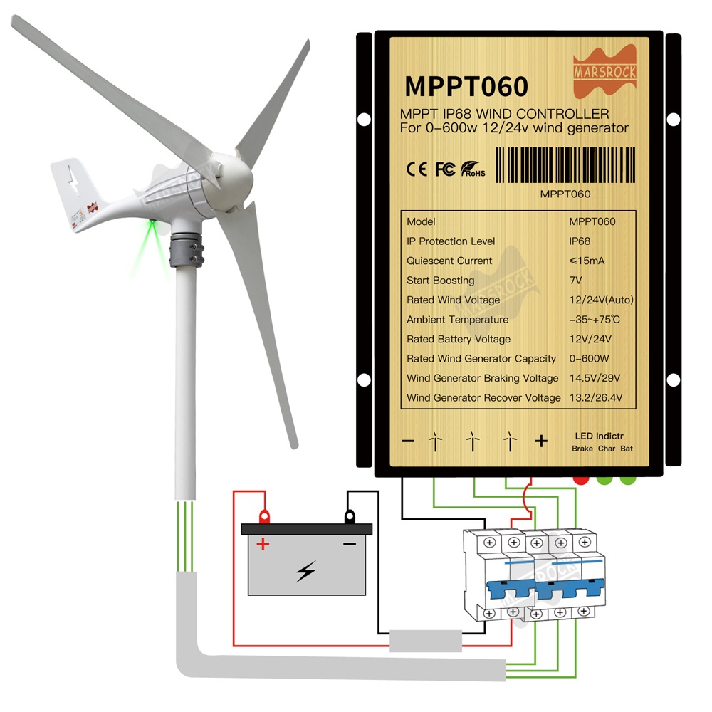 3 5 ใบมีด 600W 12V 24V เครื่อง - Wind Turbine 5000W 48V บทวิจารณ์และราคา
