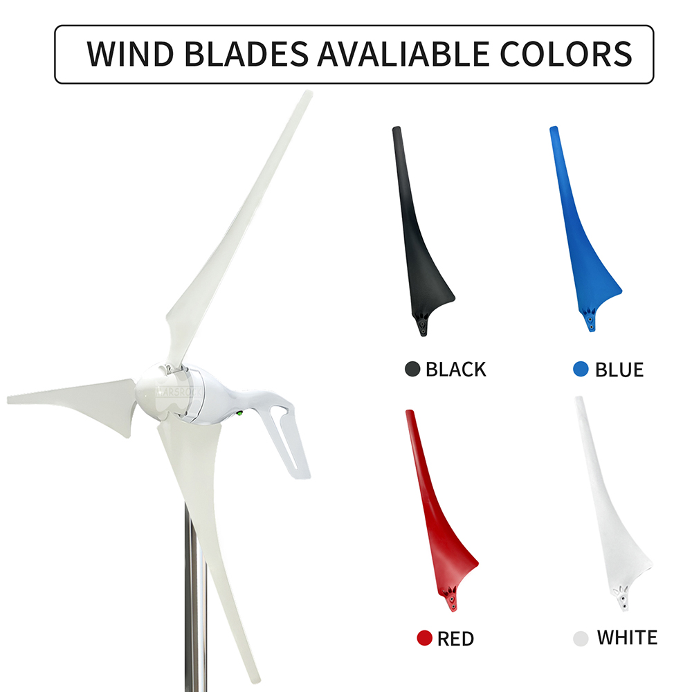 3 หรือ 5 ใบมีด 400W 12V 24V เค - Wind Turbine 400W 12V บทวิจารณ์และราคา