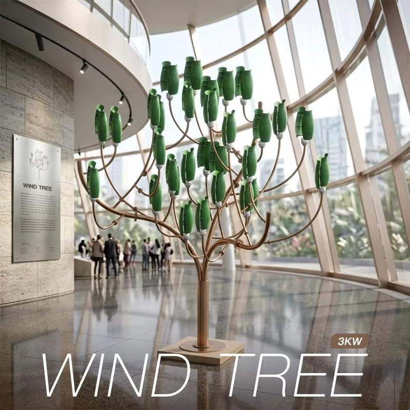 กังหันลมดีไซน์ใหม่ 3 กิโลวัตต์ - Vertical Axis Wind Turbine 3000W บทวิจารณ์และราคา