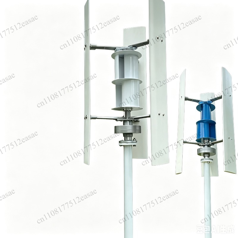 กังหันลมแนวตั้งกำลังสูงเสียงเบ - Wind Turbine 48V 5Kw Off Grid บทวิจารณ์และราคา