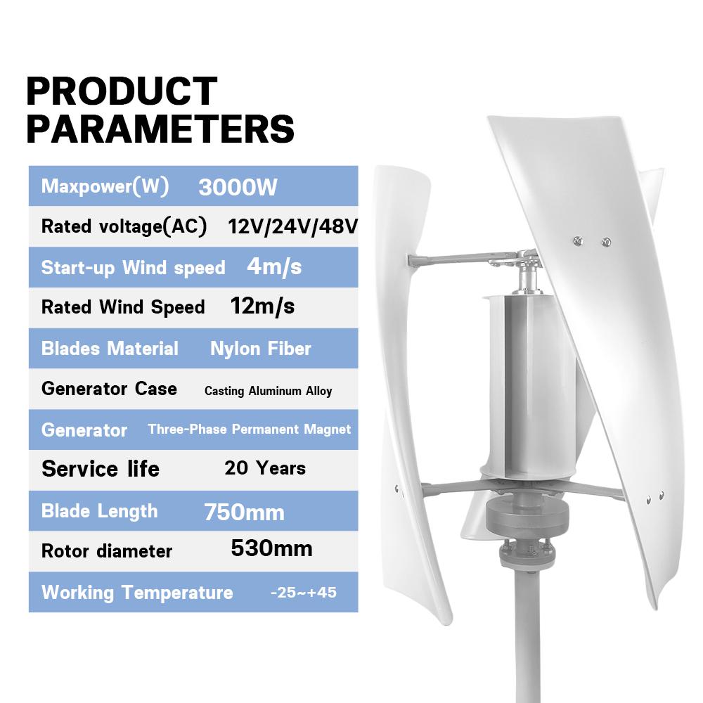 3000W ประสิทธิภาพสูงกังหันลม O - Wind Turbine 5000W 48V บทวิจารณ์และราคา