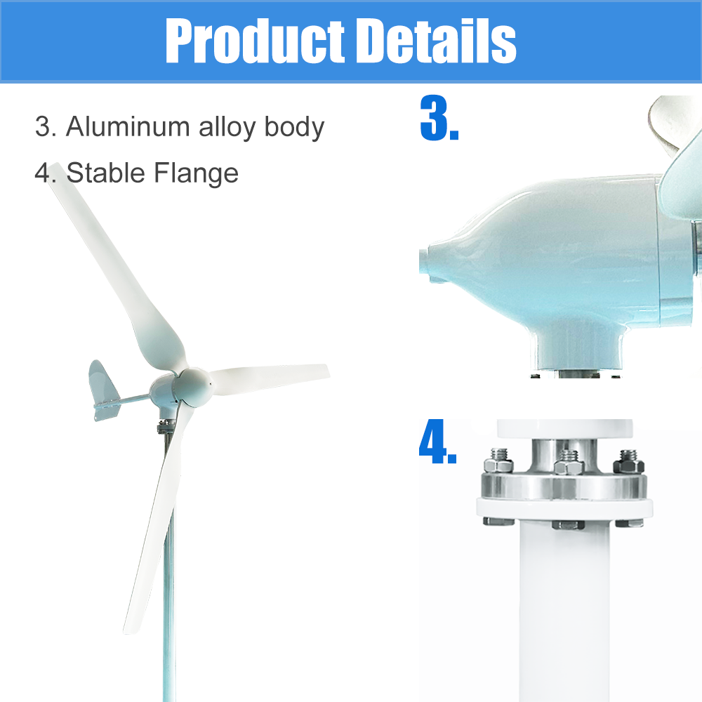 เครื่องกำเนิดกังหันลมพลังงานสู - Wind Turbine 5000W 48V บทวิจารณ์และราคา