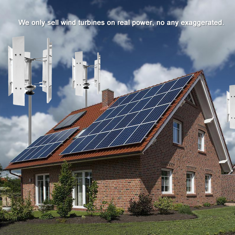 ระบบไฮบริดพลังงานแสงอาทิตย์และ - Wind Turbine 48V 5Kw Off Grid บทวิจารณ์และราคา