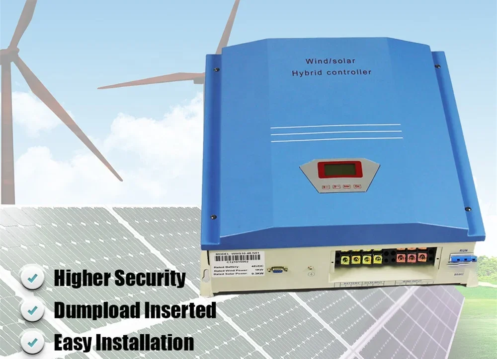 ตัวควบคุมไฮบริดพลังงานลมและพลั - Wind Turbine 1000W 24V บทวิจารณ์และราคา