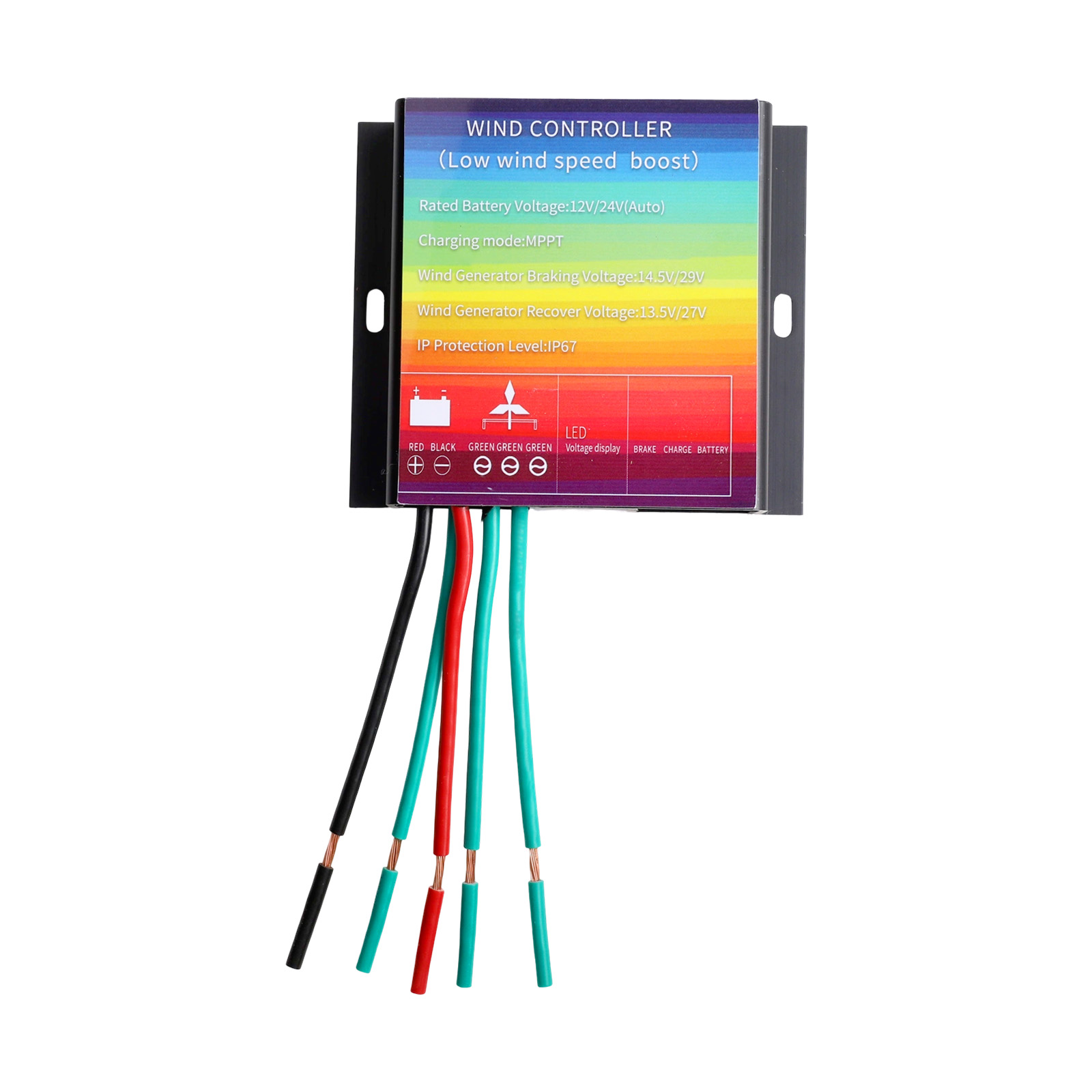 ตัวควบคุมเครื่องกำเนิดไฟฟ้าพลั - Wind Turbine Charge Controller Mppt 12V 24V บทวิจารณ์และราคา