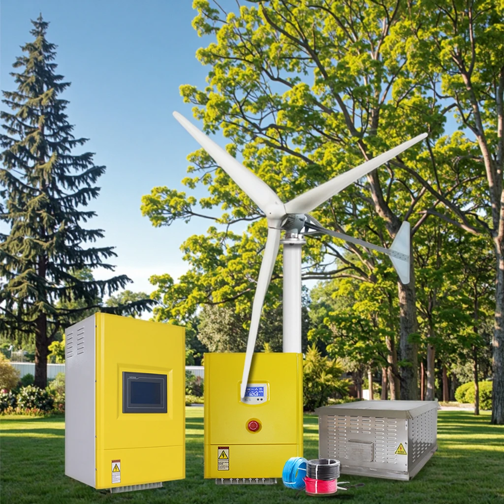 ชุดกังหันลมผลิตไฟฟ้าสำหรับใช้ใ - Wind Turbine Generator Kit 2000W บทวิจารณ์และราคา