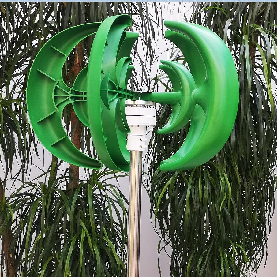บ้านลูกผสม Streetlight 12V 24V - Vertical Axis Wind Turbine 3000W บทวิจารณ์และราคา