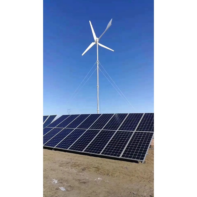 ระบบกังหันลมโซลาร์ไฮบริดแบบออฟ - Wind Turbine 48V 5Kw Off Grid บทวิจารณ์และราคา