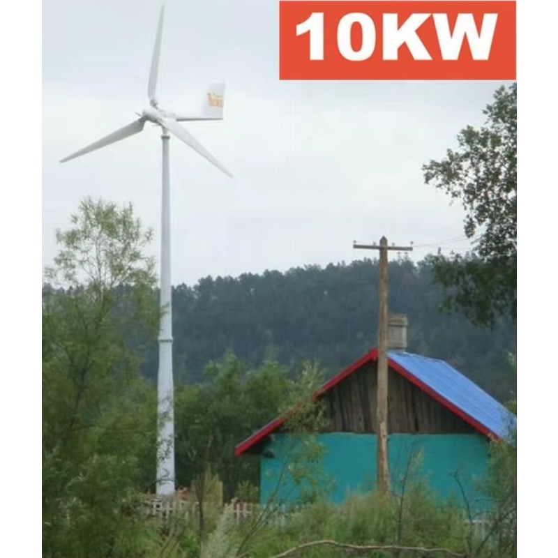 ระบบกังหันลมโซลาร์ไฮบริดแบบออฟ - Wind Turbine 48V 5Kw Off Grid บทวิจารณ์และราคา