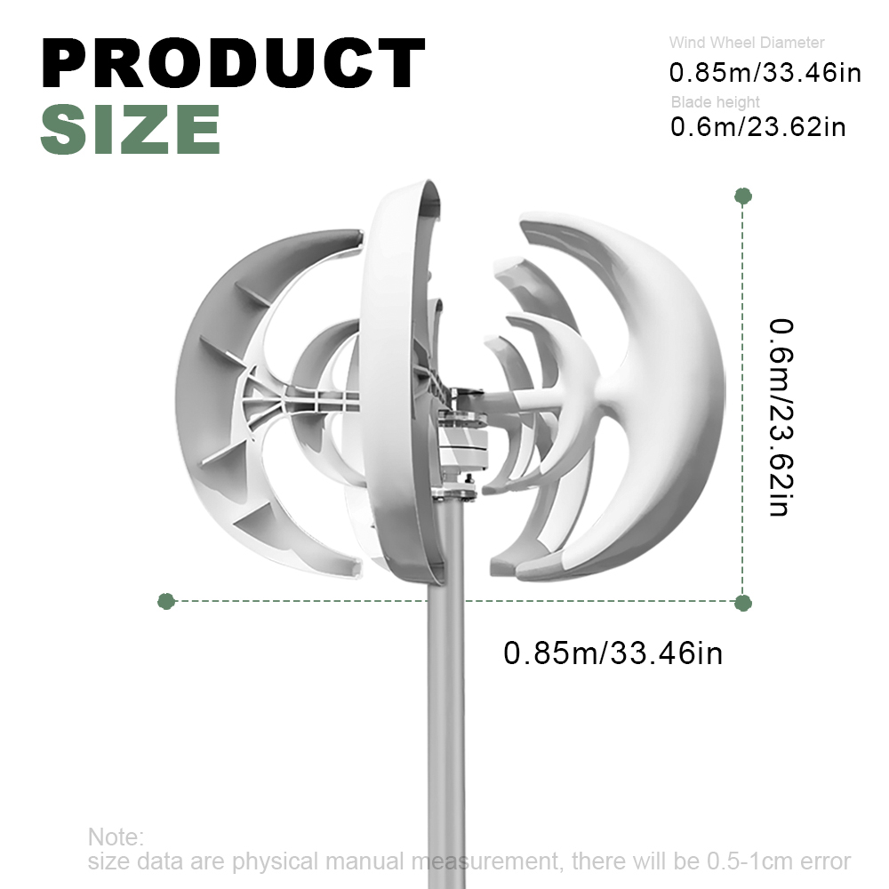 กังหันลมแกนตั้ง 3000W 48V สำหร - Vertical Axis Wind Turbine 3000W บทวิจารณ์และราคา