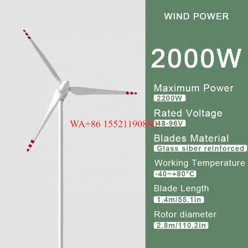 WMWMNU สำหรับเครื่องกำเนิดไฟฟ้ - Horizontal Wind Turbine 10Kw บทวิจารณ์และราคา