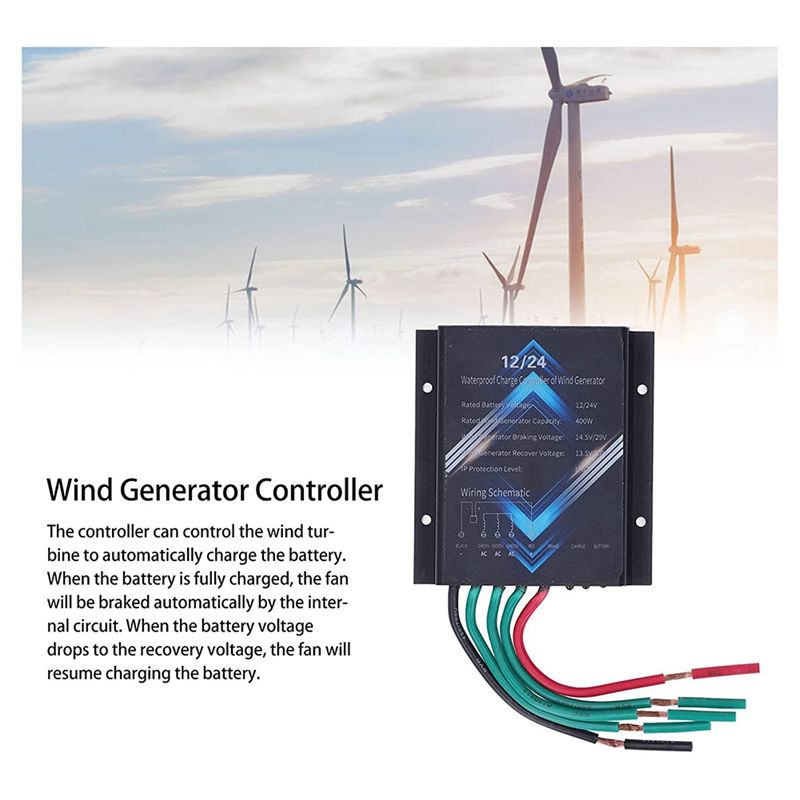 A55F-400W 12V 24V ตัวควบคุมเคร - Wind Turbine 400W 12V บทวิจารณ์และราคา